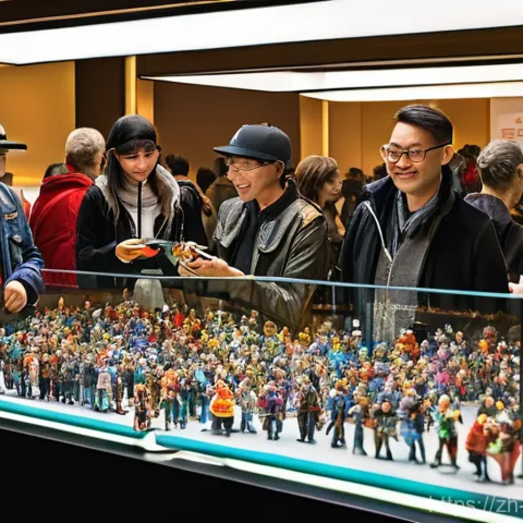 피규어와 수집 문화의 사회적 영향 - **"Community Bonds Through Collecting"**
    A vibrant, diverse group of adult and teenage figure co...