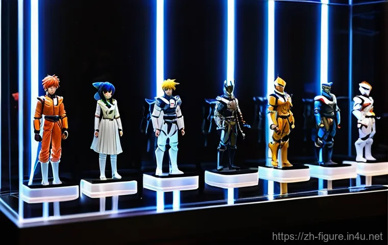 피규어 한정판 거래 시 주의사항 - **Prompt:** "A young adult collector, male, in his early twenties, meticulously examining a newly ac...