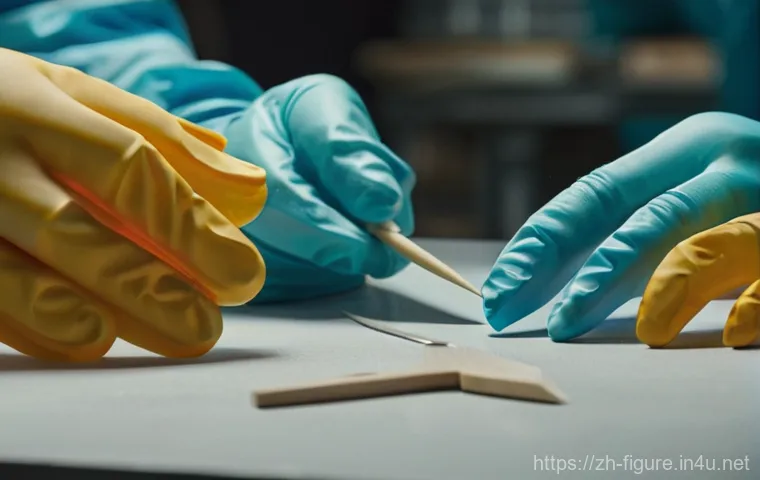 피규어 원형師  조형사  인터뷰 - **Prompt:** "A stunningly realistic, 1/6 scale collectible figurine is presented in a dynamic, actio...