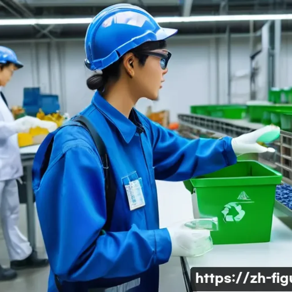 피규어 제조사의 윤리적 기준 - **Prompt 1: Sustainable Manufacturing Workshop**
    A bright, modern, and eco-friendly anime figure...