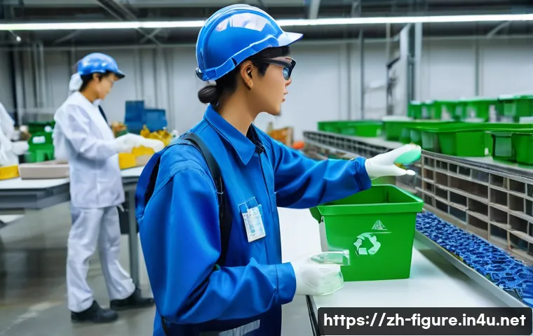 피규어 제조사의 윤리적 기준 - **Prompt 1: Sustainable Manufacturing Workshop**
    A bright, modern, and eco-friendly anime figure...