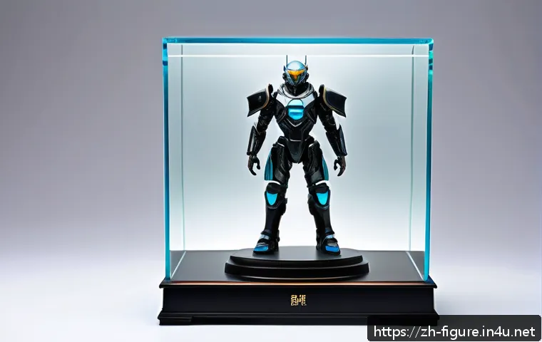 피규어와 함께 수집 가능한 아트북 - A high-end collectible display featuring a detailed sci-fi themed figurine wearing futuristic armor ...