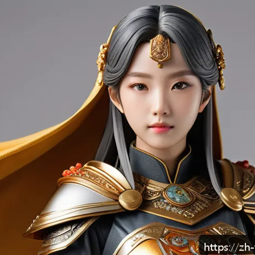 피규어 사진 촬영 팁 - A finely detailed anime-style figurine posed heroically on a simple light gray background, illuminat...